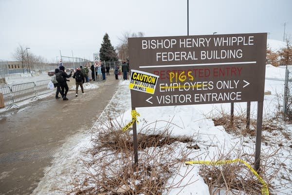 Bishop Henry Whipple Federal Building  sign
