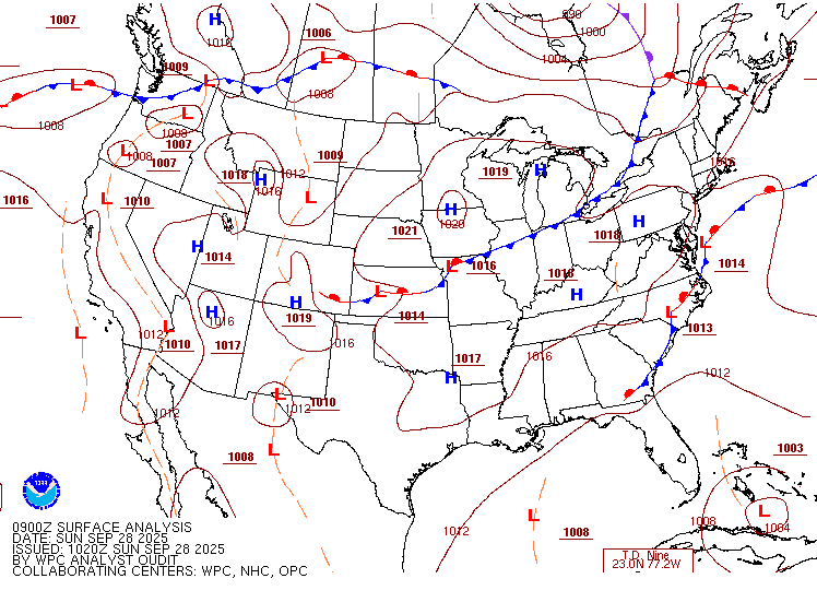 Surface analysis for Sunday