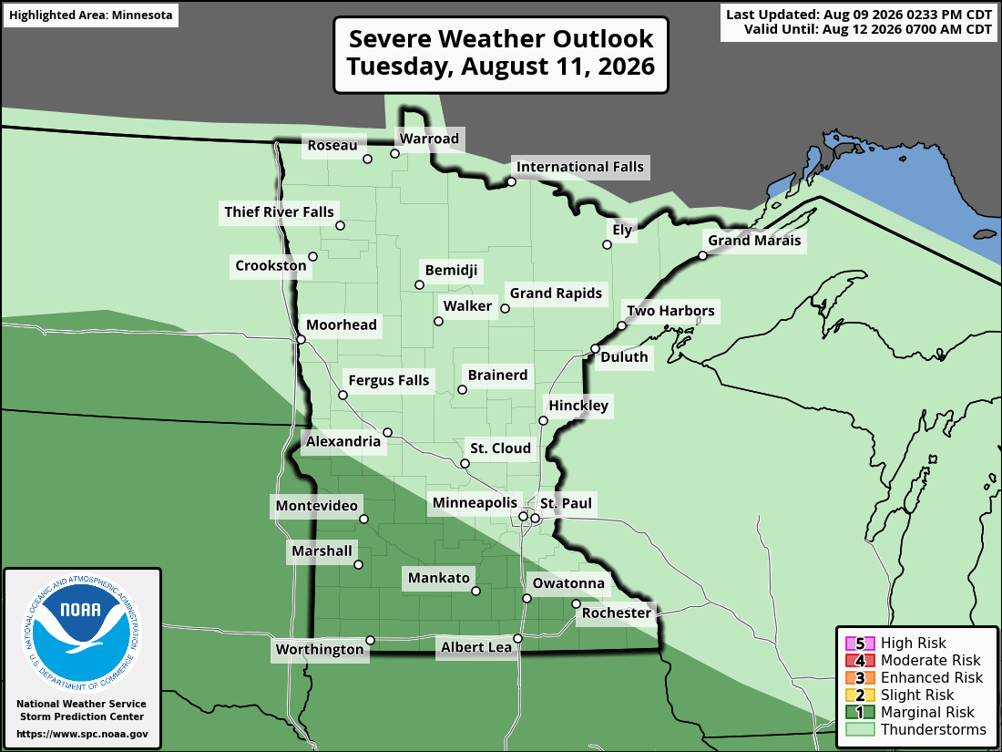 Severe weather threat for Tuesday