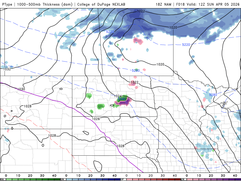 Forecast precipitation Sunday 7 a.m. to Monday 7 a.m. 