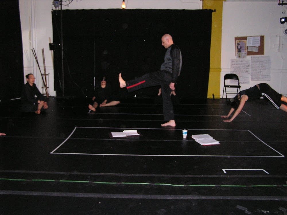 Warming up at Pangea World Theater