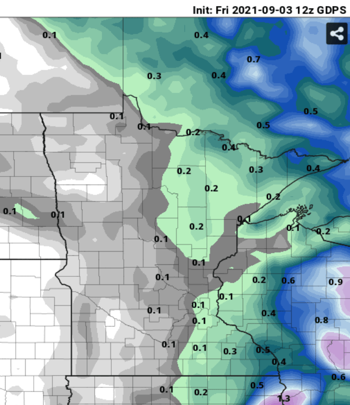 Canadian model precipitation output 