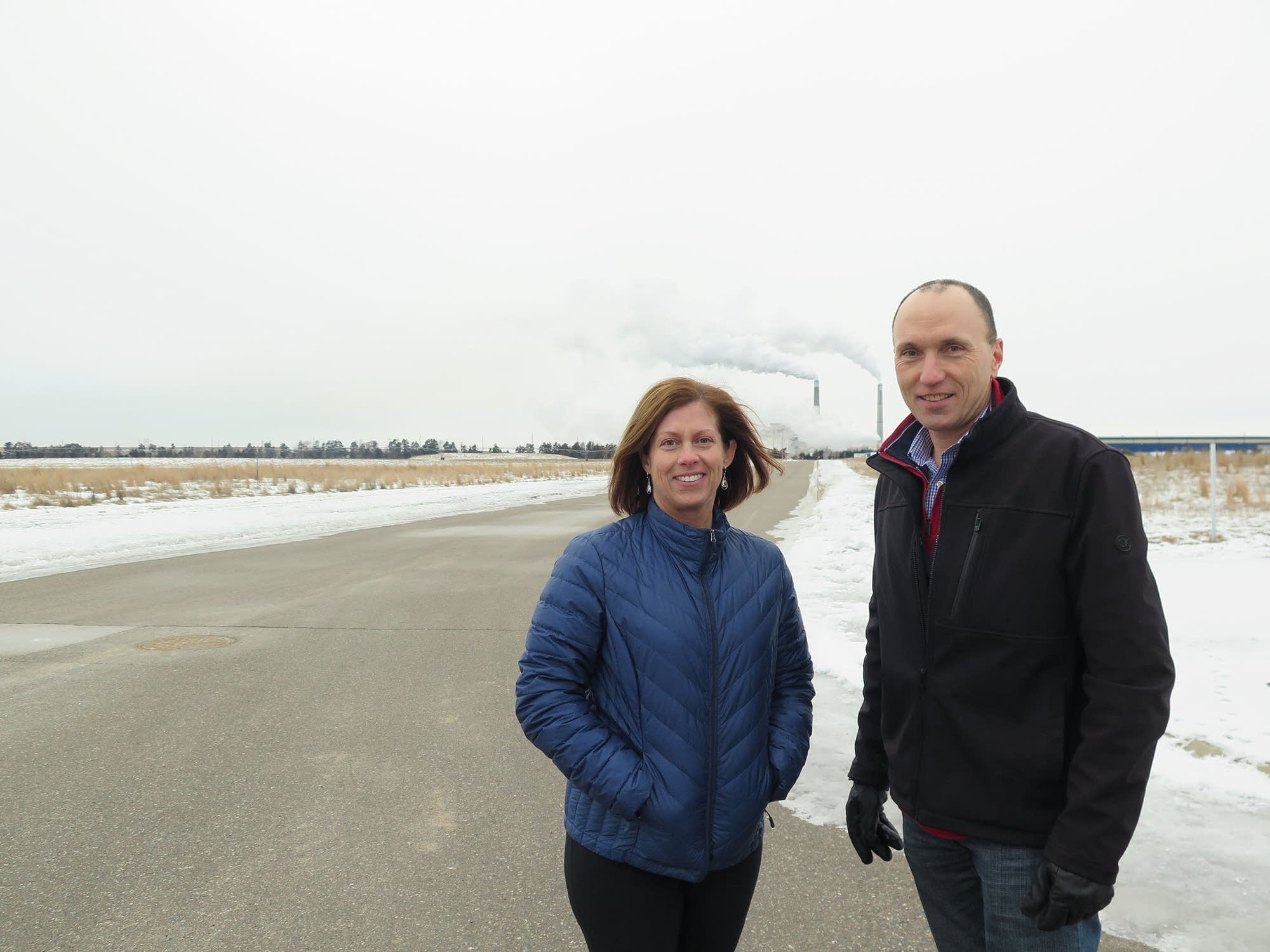 Becker Mayor Tracy Bertram and City Administrator Greg Pruszinske