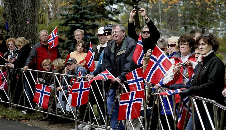 Gathering for Norwegian royalty