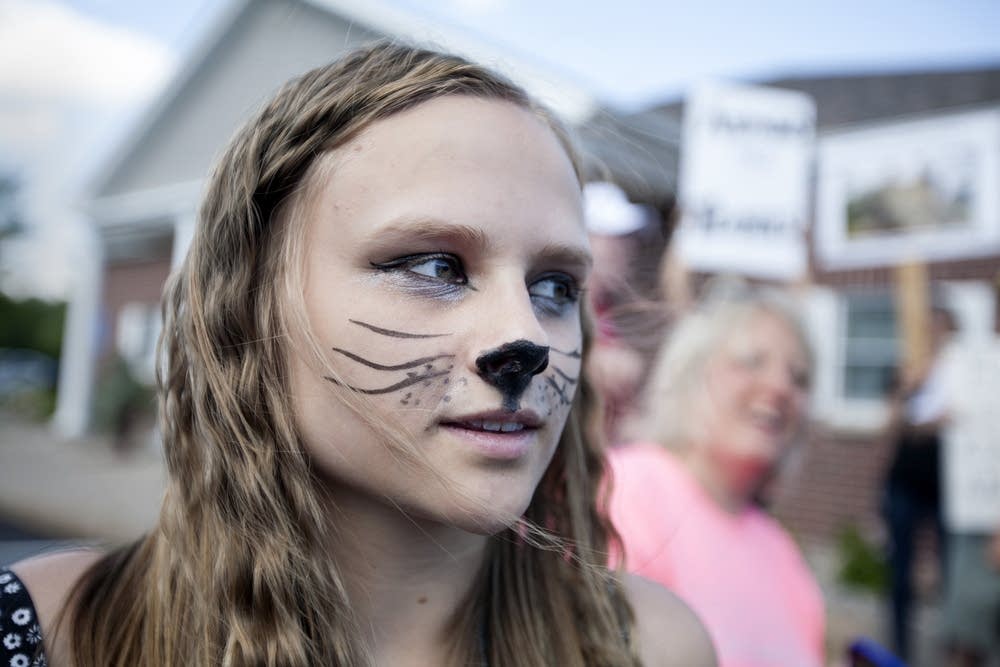 Paige Ellgren attended the protest.