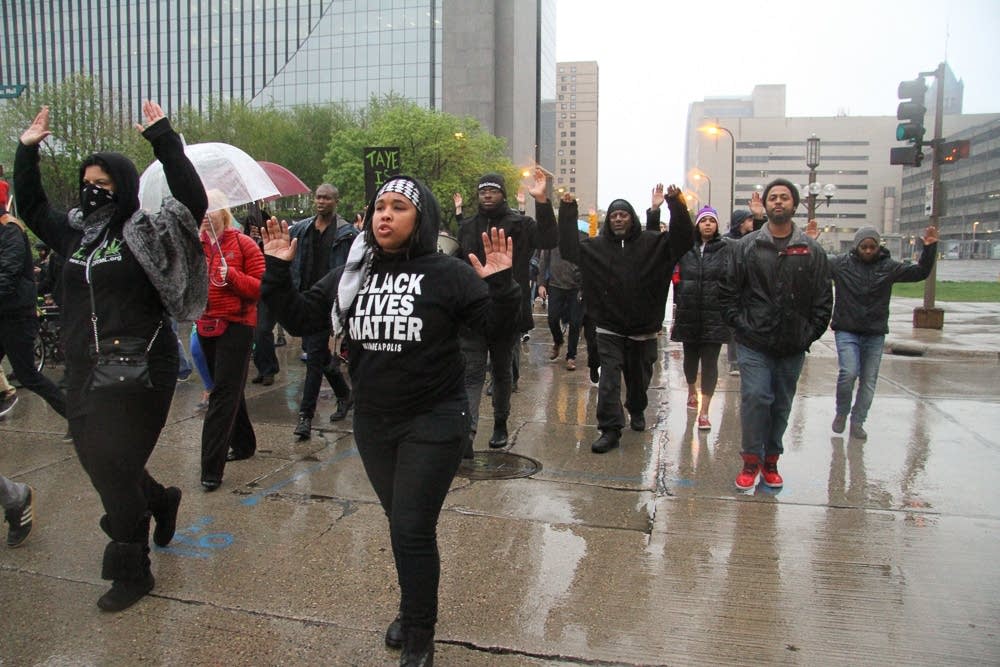 Protesters in Minneapolis