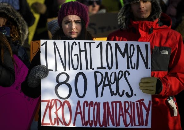 Lauren Wetzsteon participates in a rally