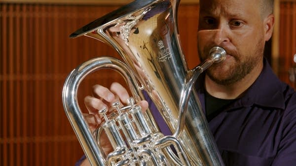 Class Notes thumbnail for a Beginning Band lesson. Includes euphonium player Jacob Grewe of the Minnesota Winds.