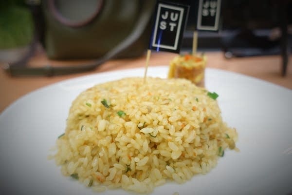 Chinese golden fried rice made with U.S. plant-based egg. (Charles Zhang/Marketplace)