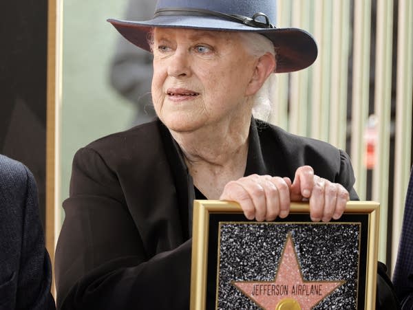Grace Slick attends the star ceremony for Jefferson Airplane at the Hollywood Walk of Fame on October 13, 2022 in Los Angeles.