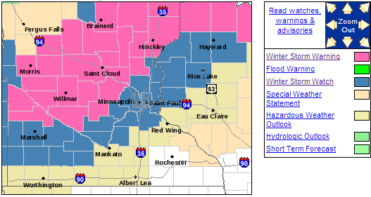 NWS forecast