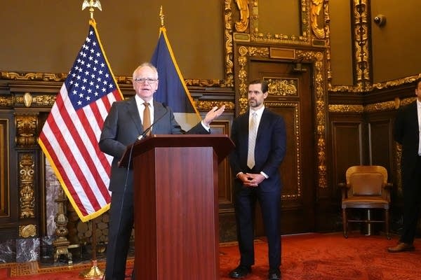Minnesota Gov. Tim Walz speaking