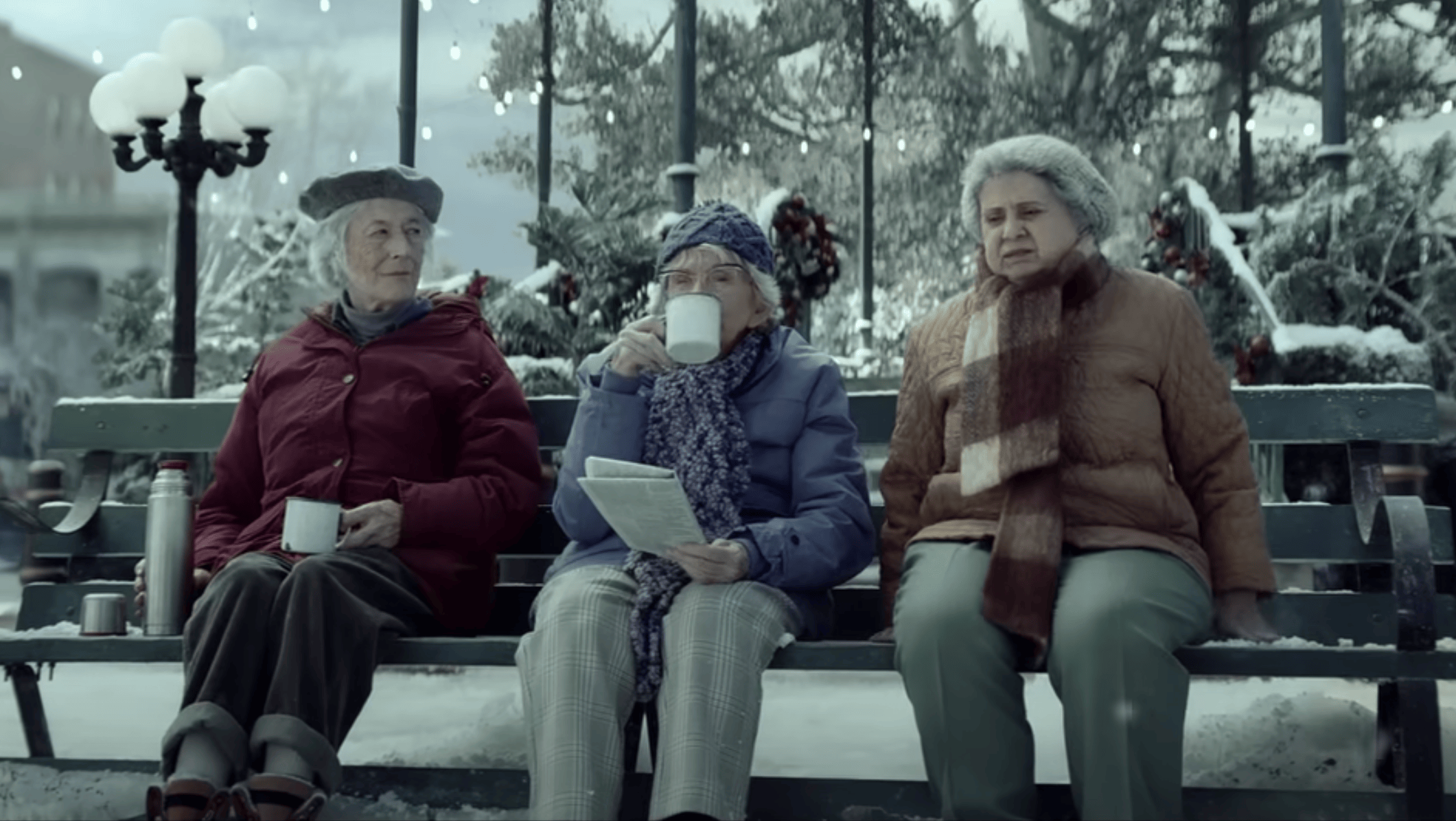 A screenshot from this year's Amazon holiday shopping ad.