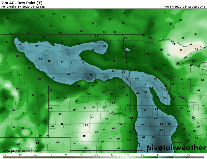 dews fcst 9am