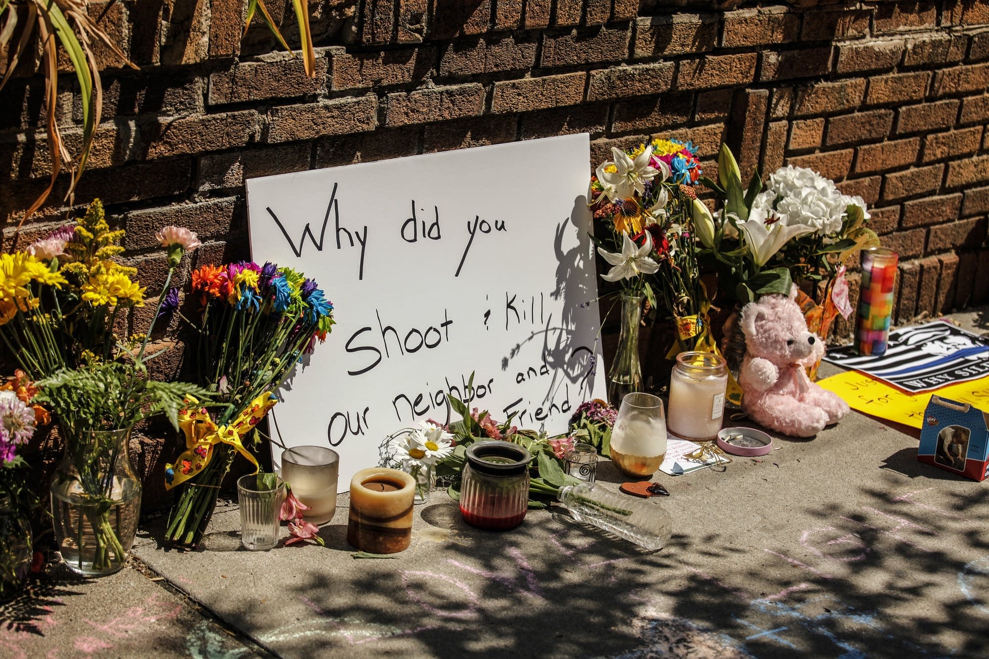 The scene in south Minneapolis where Justine Ruszczyk was shot