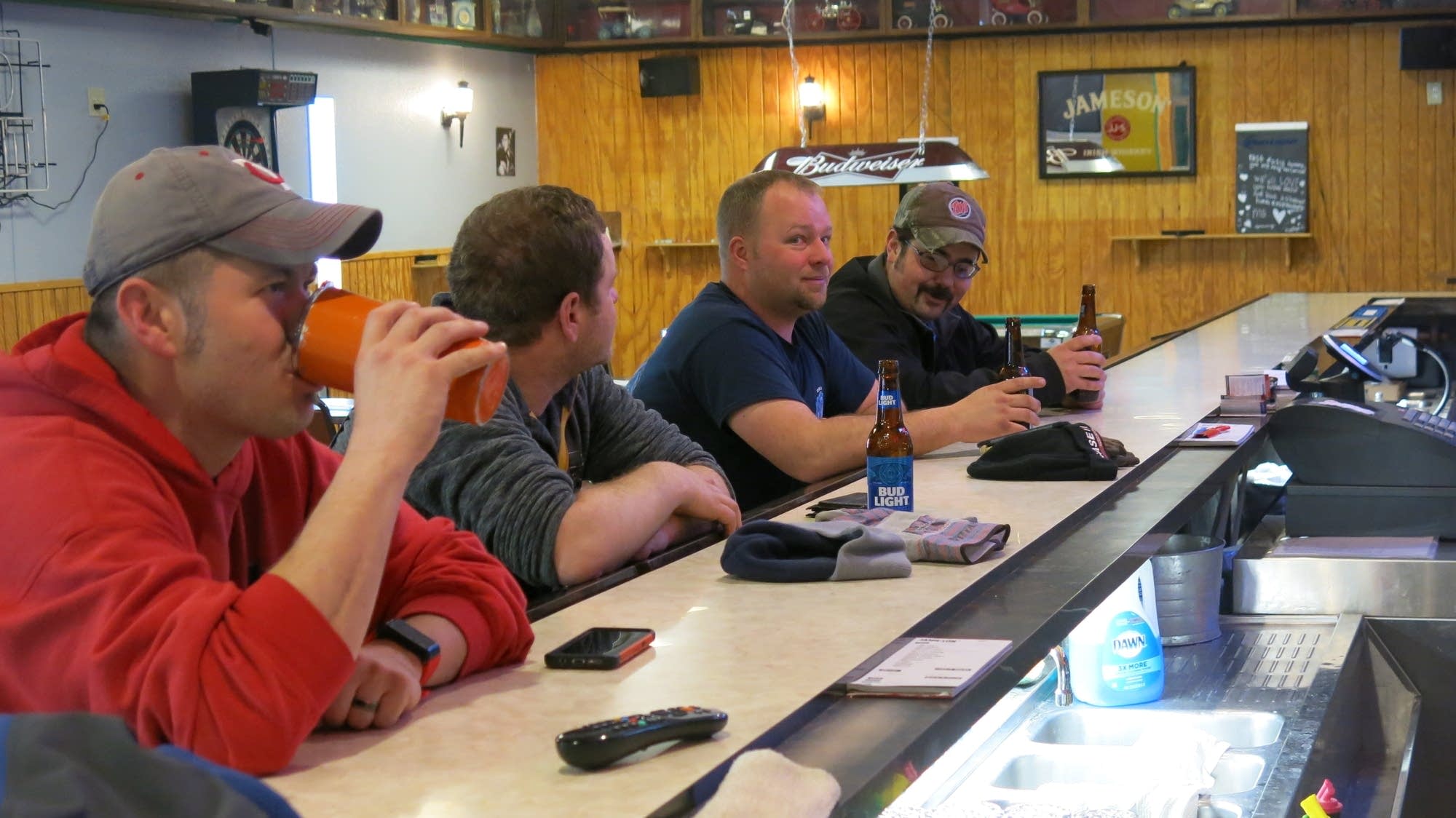 Firefighters Patrick Stevens, Derek Rudd, David Nelson and Tim Solem