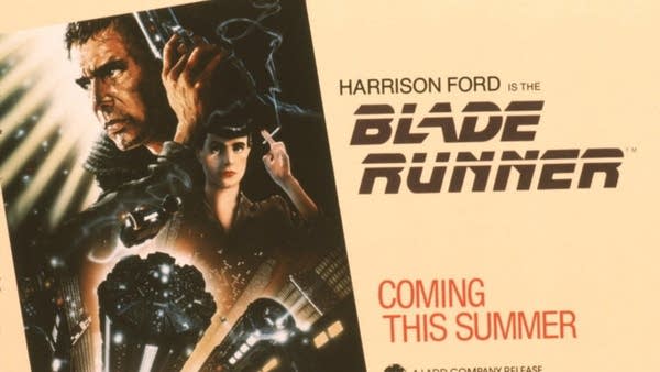 A 1982 promotion for the futuristic "Blade Runner." 