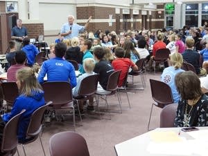 Tom Cody leads a social-emotional learning session