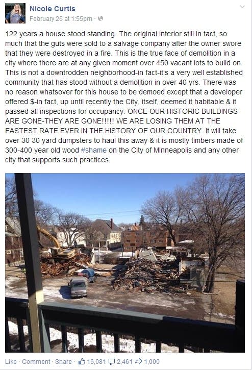 Pols push back against online mob in Mpls house demolition