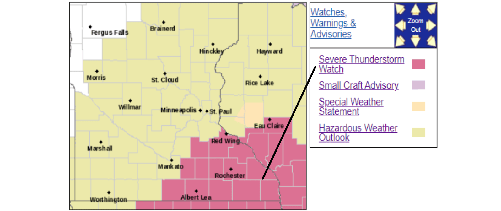 Severe Thunderstorm Watch Sunday evening