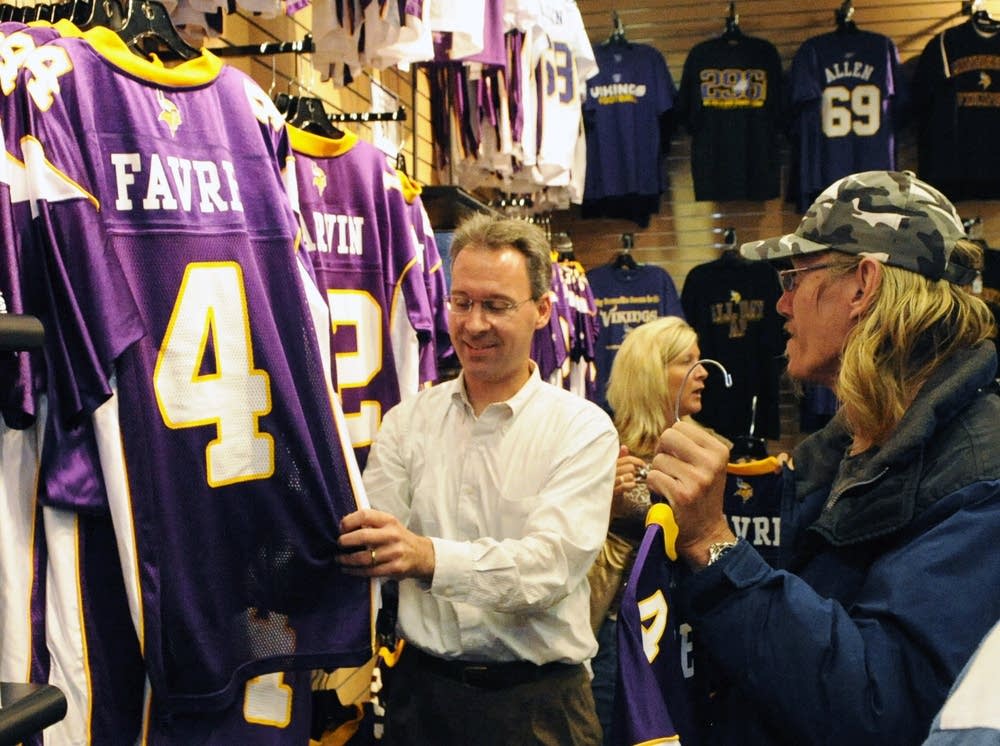 brett favre signed vikings jersey