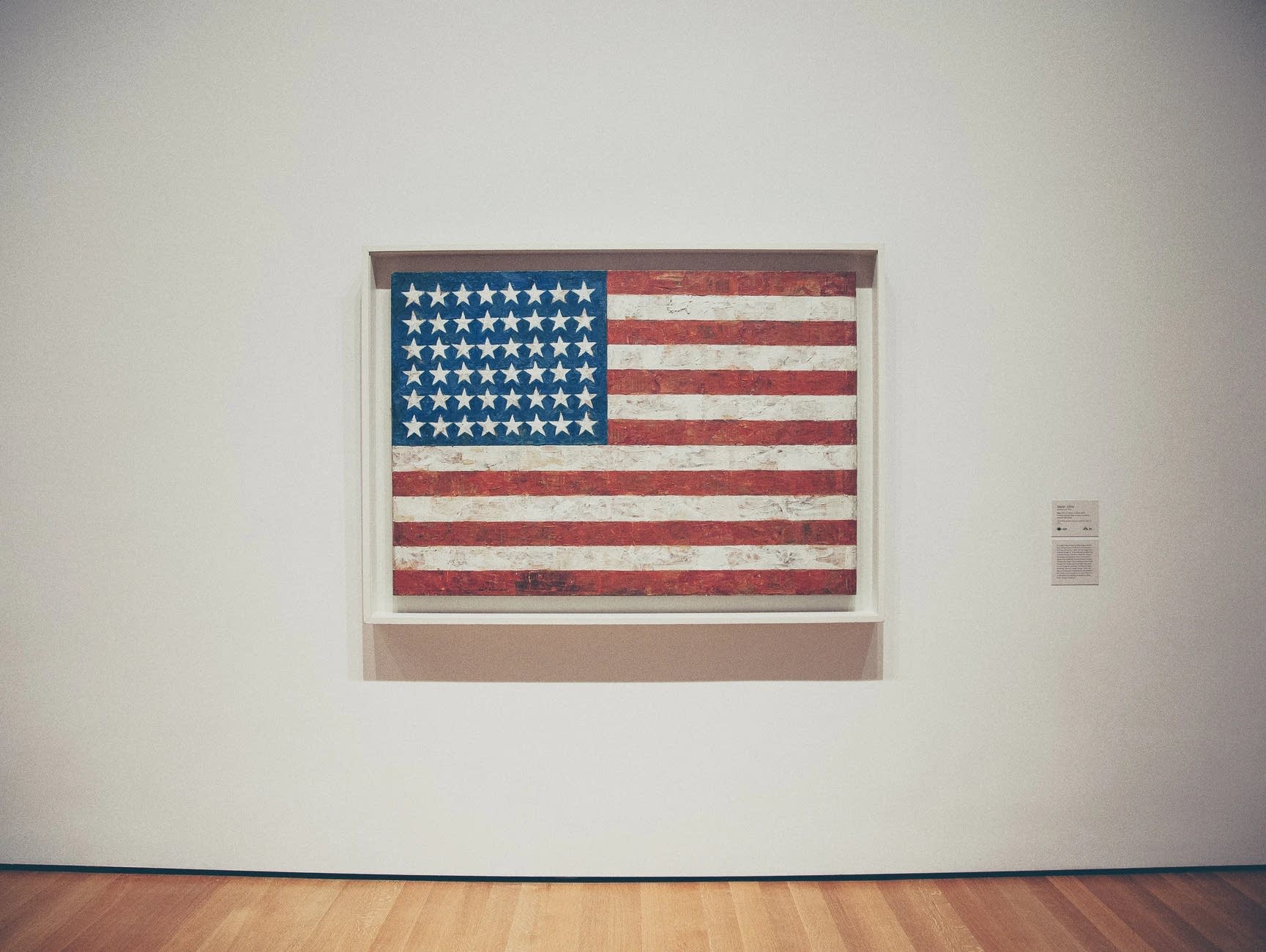 An American flag by artist Jasper Johns.