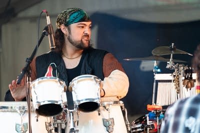 the band room3 performing on stage