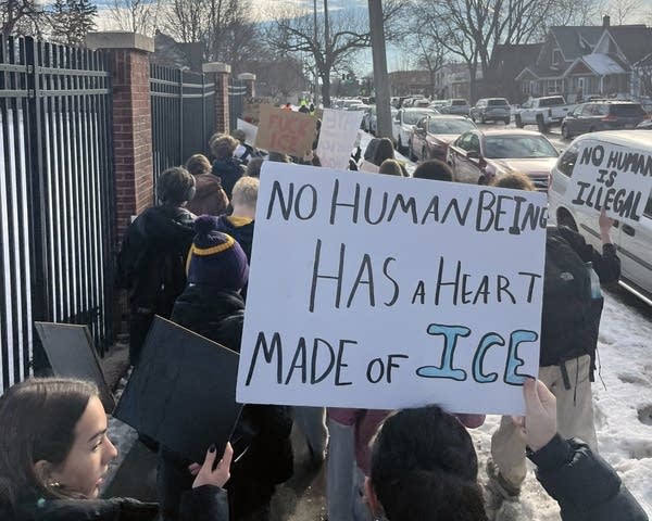 Students during a walkout