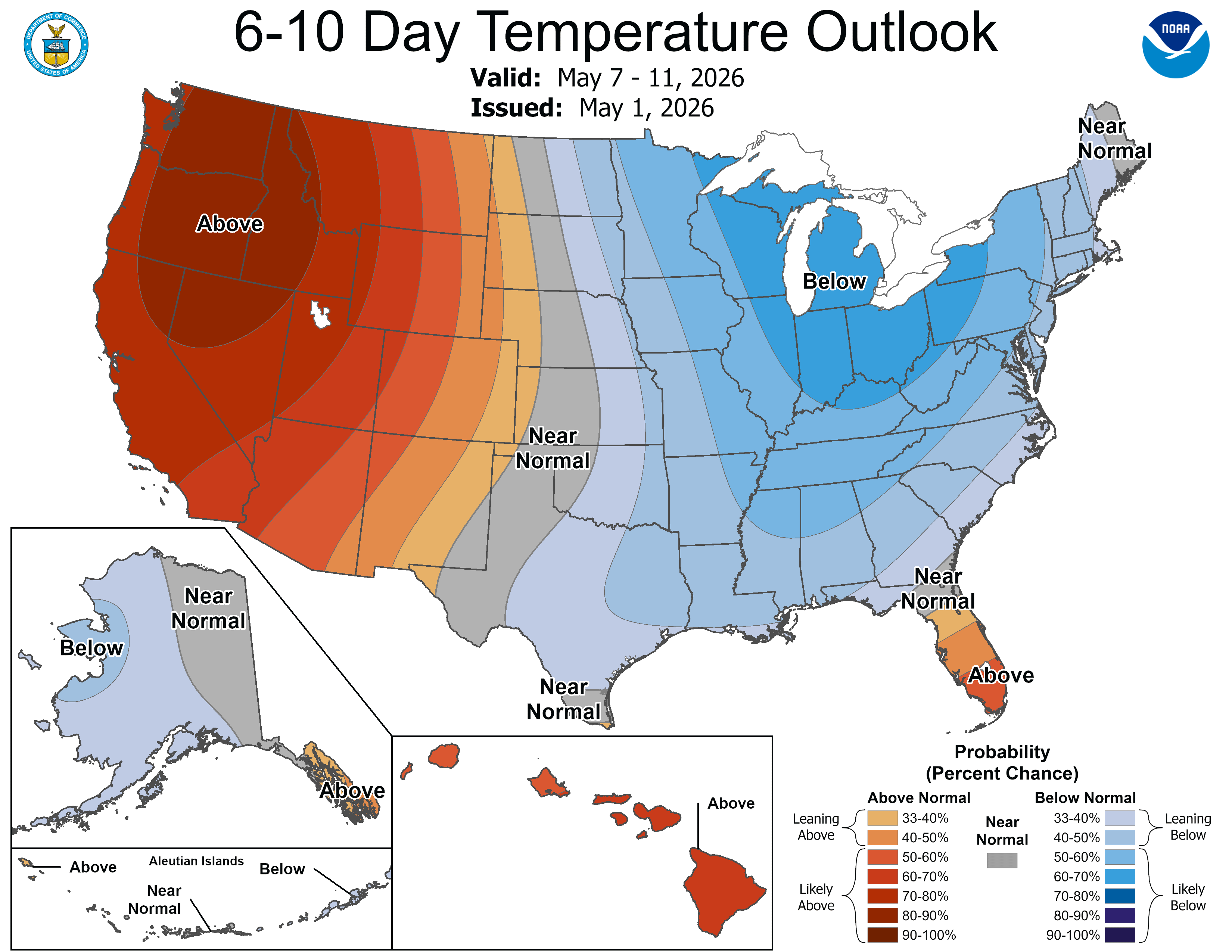 6-10 day temperature outlook