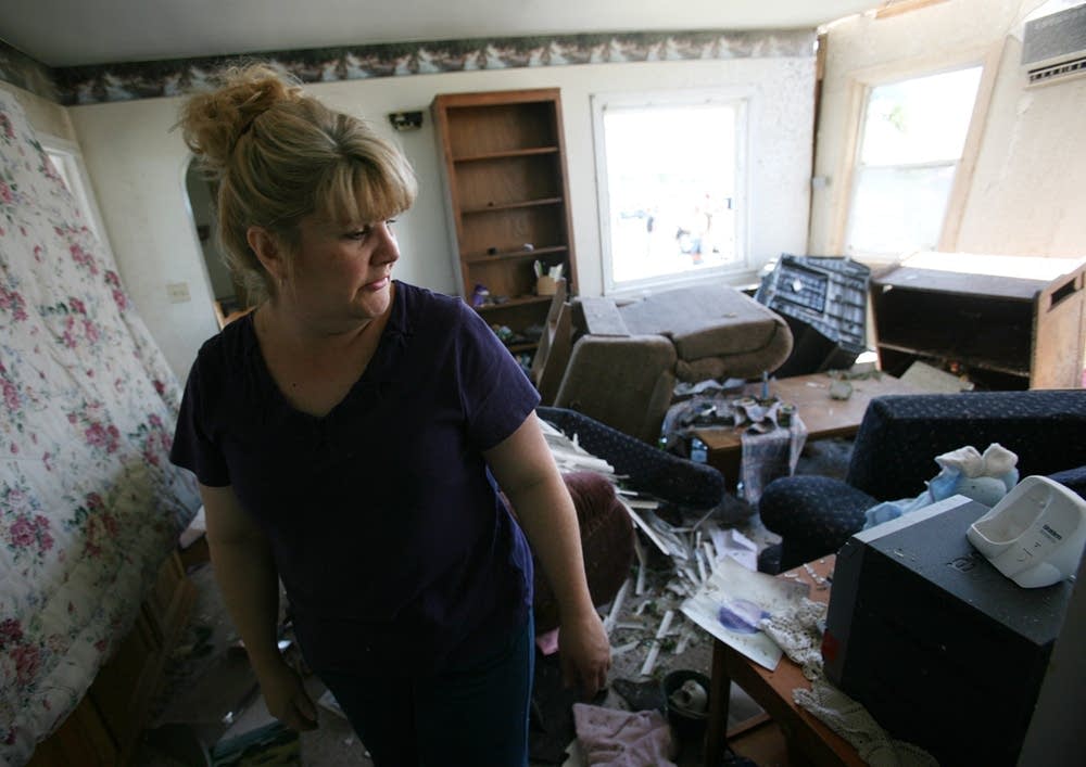 Damaged home