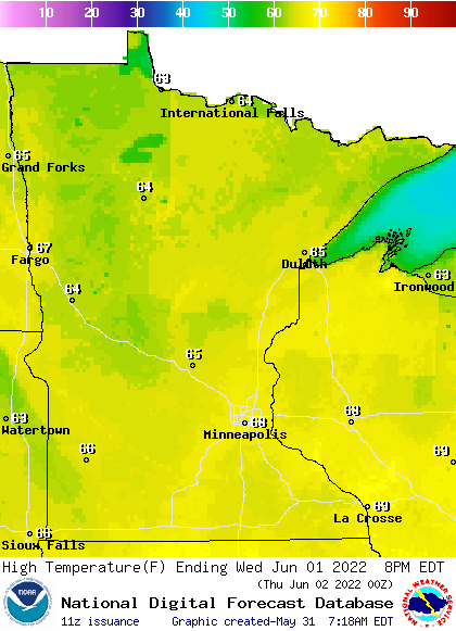 WED highs