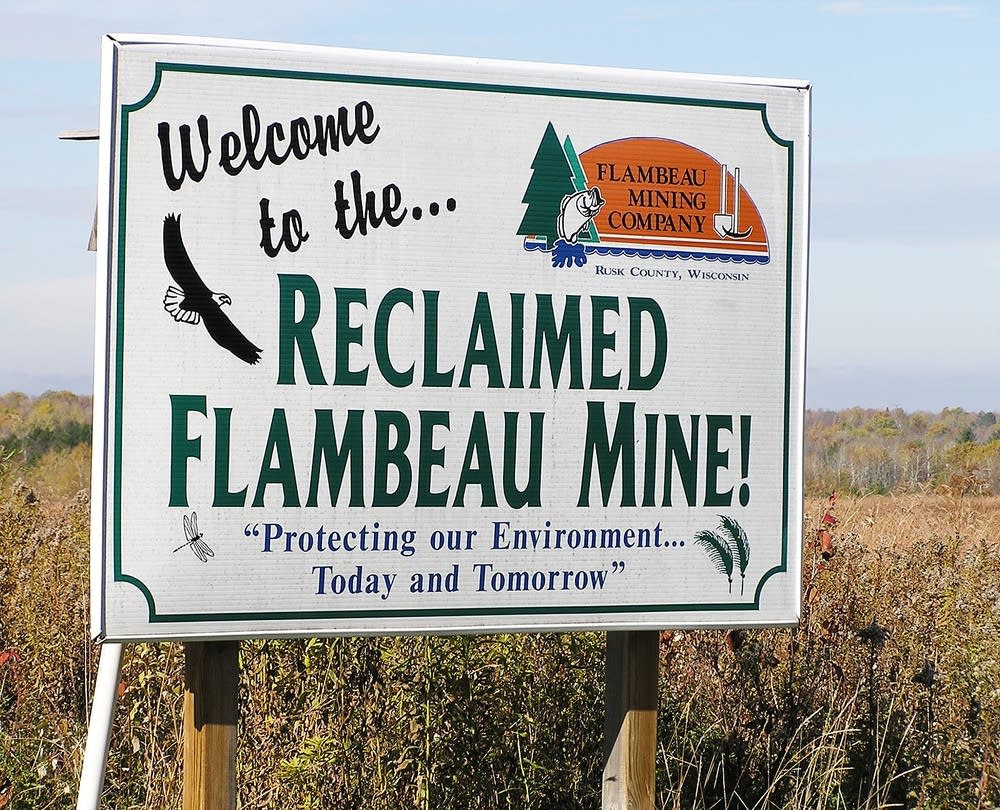 Flambeau welcome sign