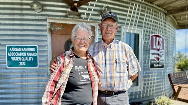 Louise and Vance Ehmke, who grow cereal crops and sell seeds in Western Kansas.