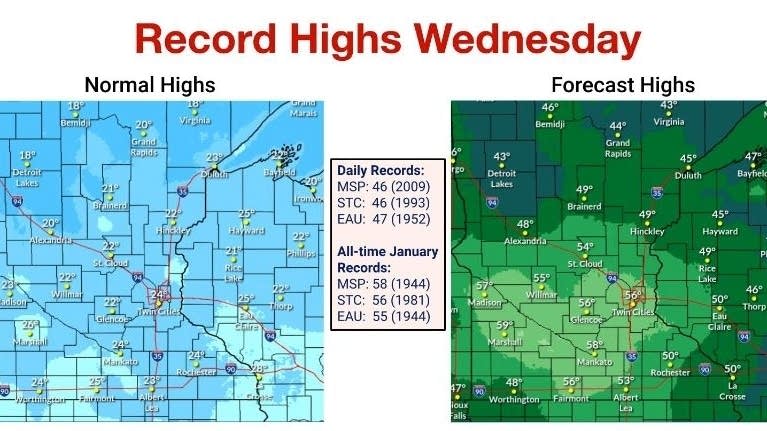 Cooler Tuesday. Continued mild next week | MPR News