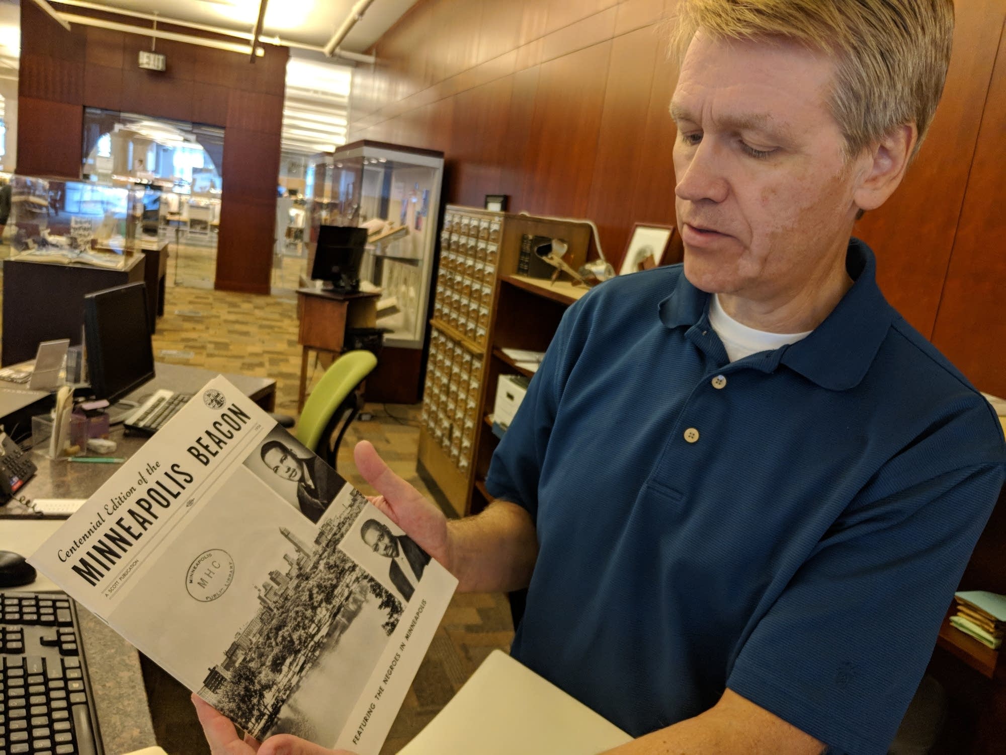 County and city history manager Ted Hathaway.
