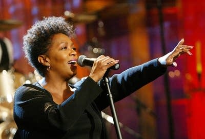 Anita Baker performing on NBC