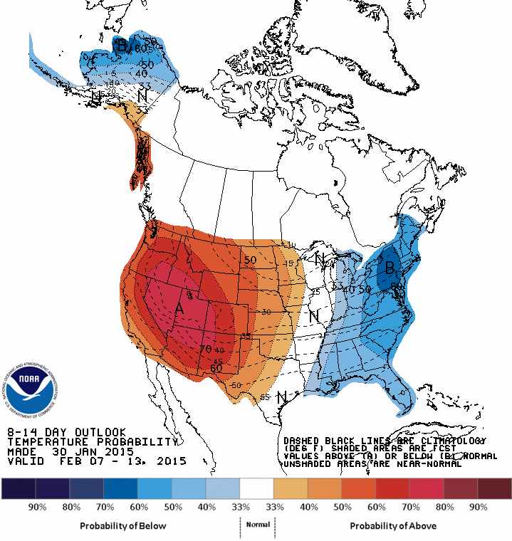 130 10 day temps