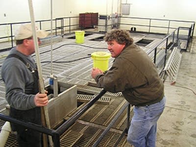 Inside the Dunnell wastewater plant