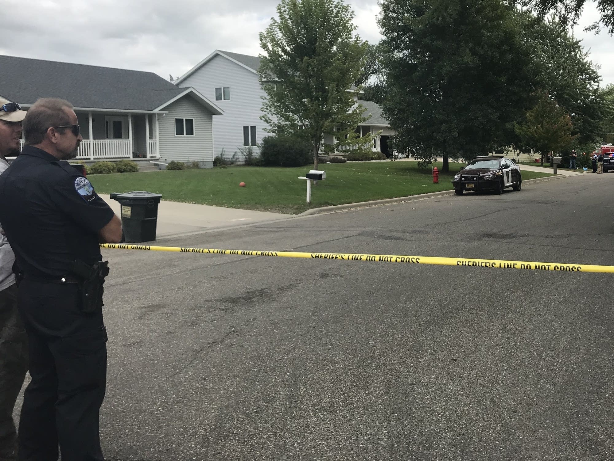 A Stearns County deputy was injured Thursday after being shot by an arrow.