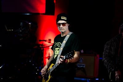 band performing on stage