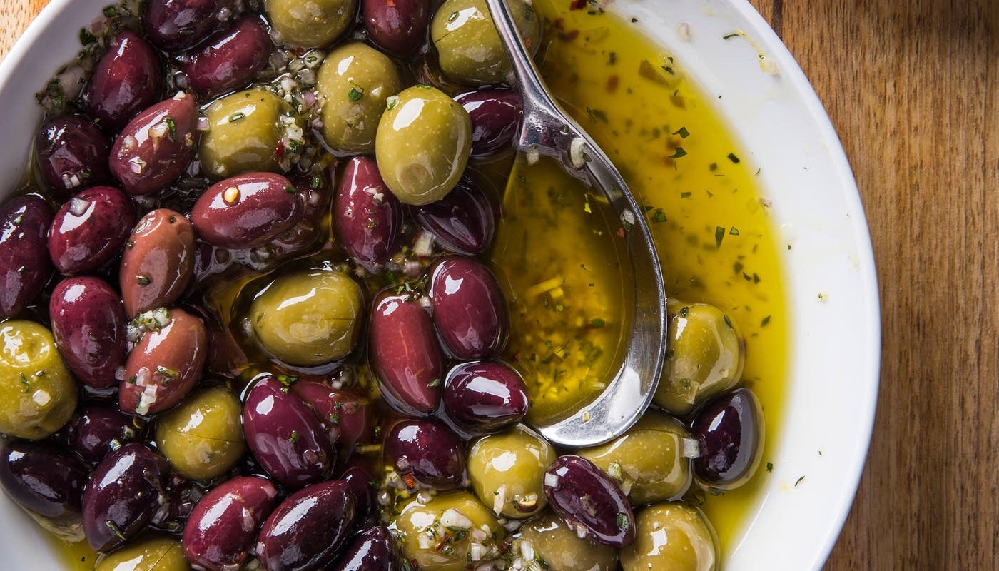 Marinated Black and Green Olives The Splendid Table
