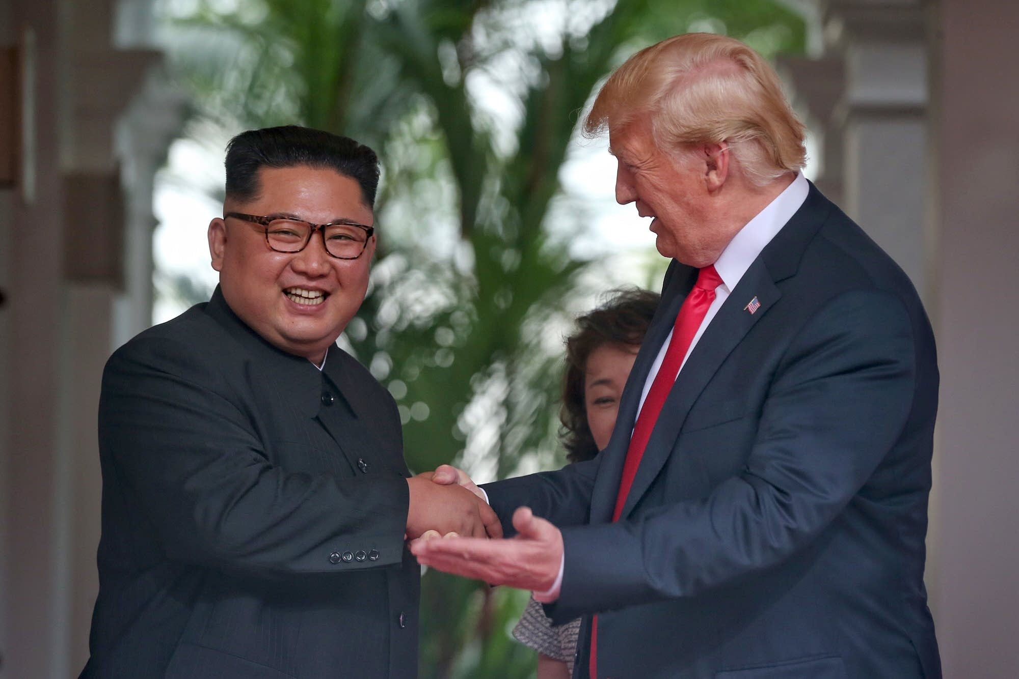 President Trump meets North Korean leader Kim Jong Un.
