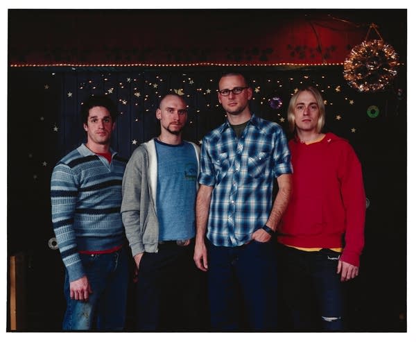 Spymob in 2001. L-R: Christian Twigg, Brent Paschke, John Ostby, Eric Fawcett