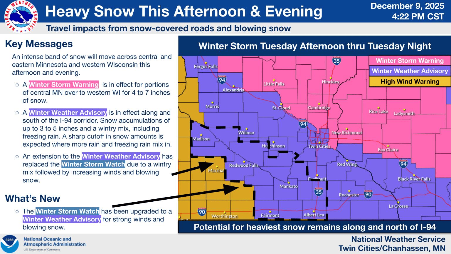 Winter weather warnings and advisories 2