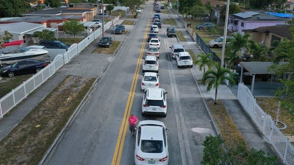 Sixteen million people signed up for unemployment benefits in the three weeks before this one.