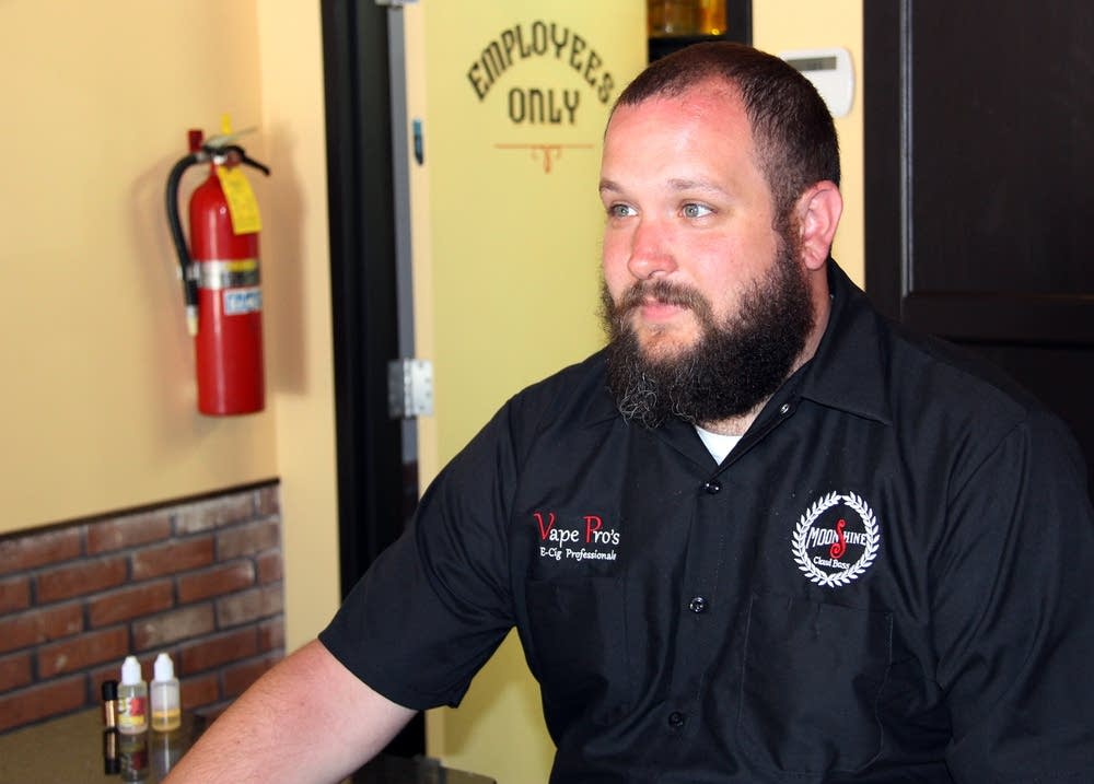 Vape Pros store manager James Koplos