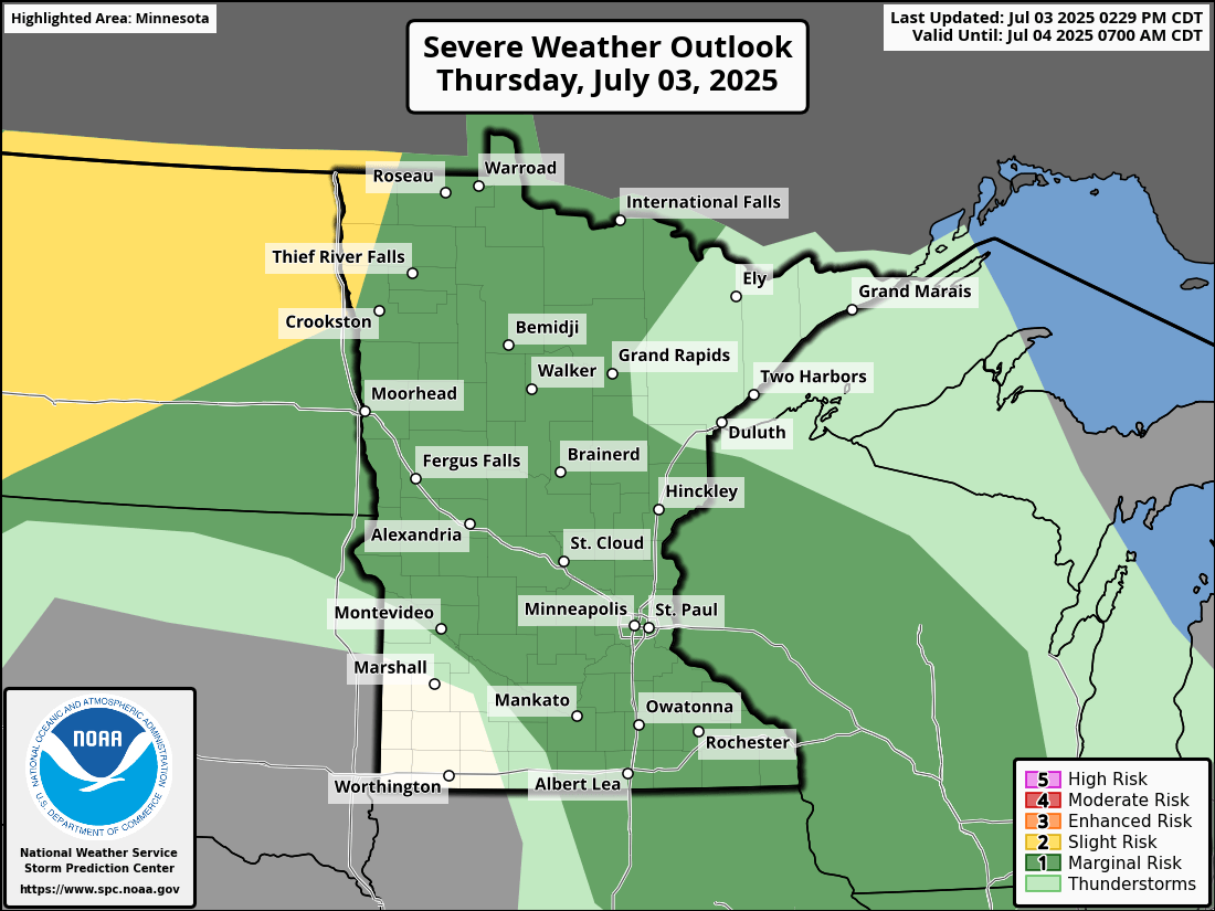 Severe risk for Thursday