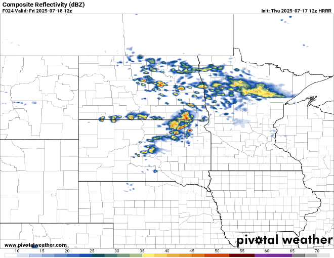 Forecast precipitation Friday 7 a.m. to Saturday 3 a.m. 