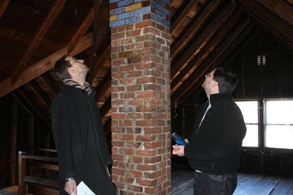 Attic brickwork