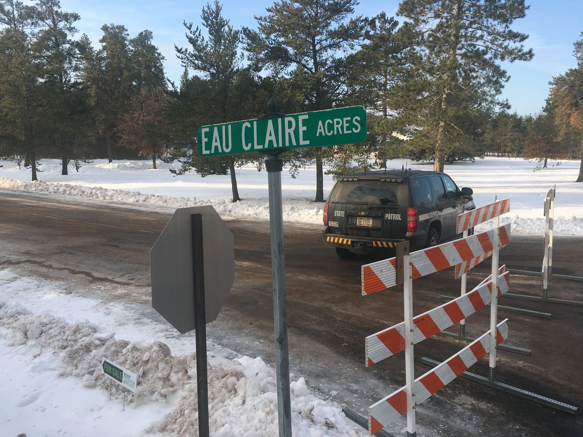 The street with Jayme Closs was found is barricaded.
